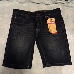 Wrangler Kids Vintage Nights Denim Jean Shorts Size 8 Husky